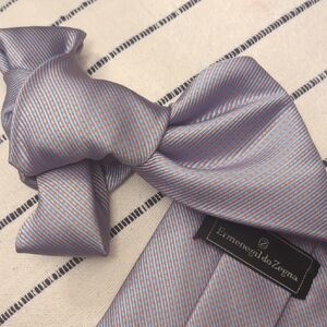 Ermenegildo Zegna Blue and Orange Men's Tie